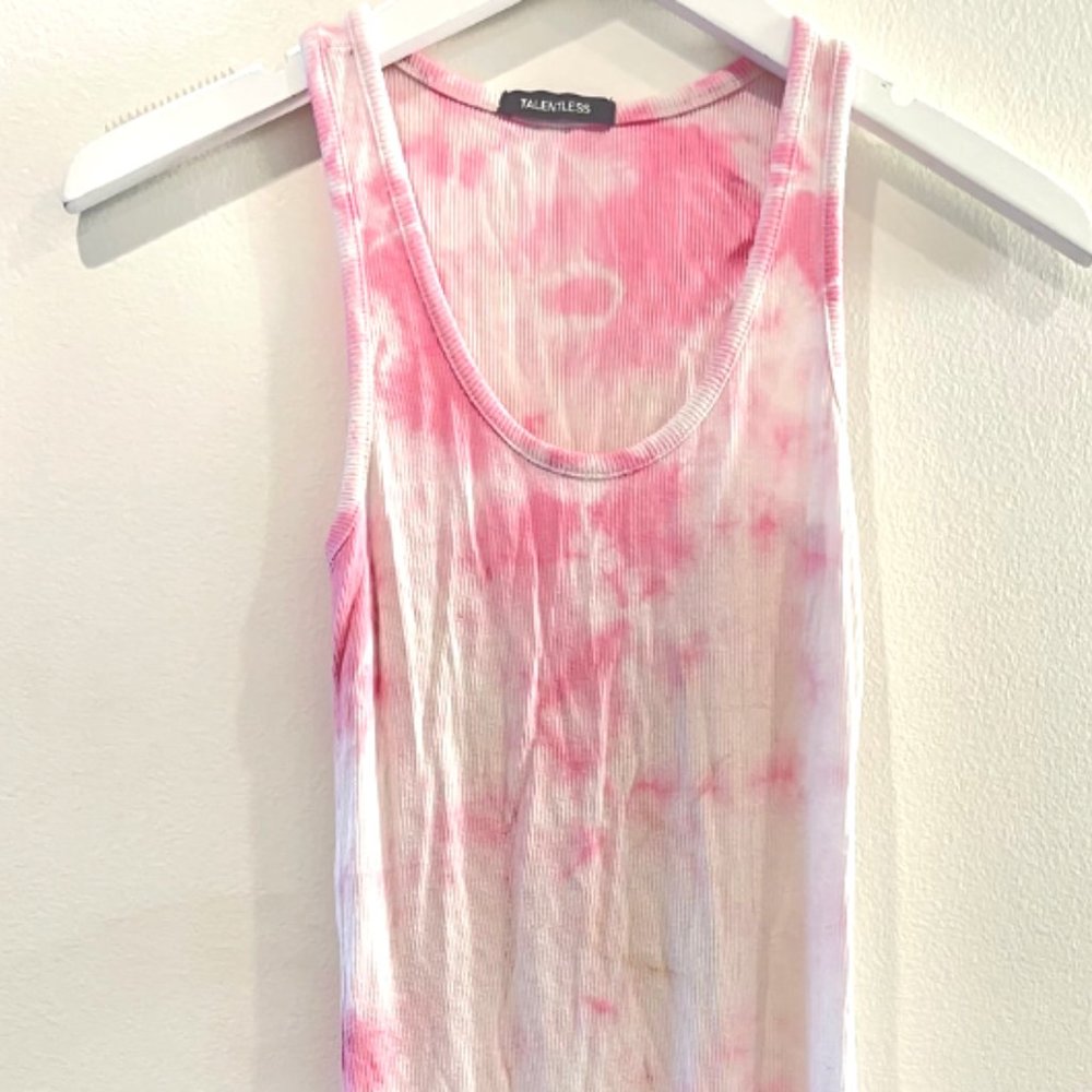 TALENTLESS - PINK CLOUD  -TANK DRESS - XS
